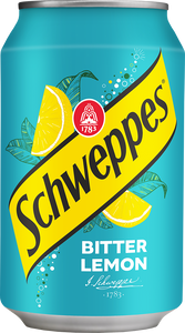 Bautura racoritoare carbogazoasa Schweppes Bitter Lemon, Doza 0.33L, 12 bucati
