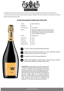 Vin alb spumant Millesimato Cuvée Extra Dry DeAngeli, 11% Alc., 0.75 L