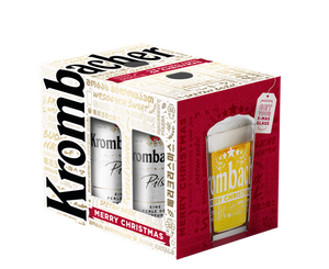 Bere Krombacher Pils 5 Doze, 500 ml + 1 Pahar