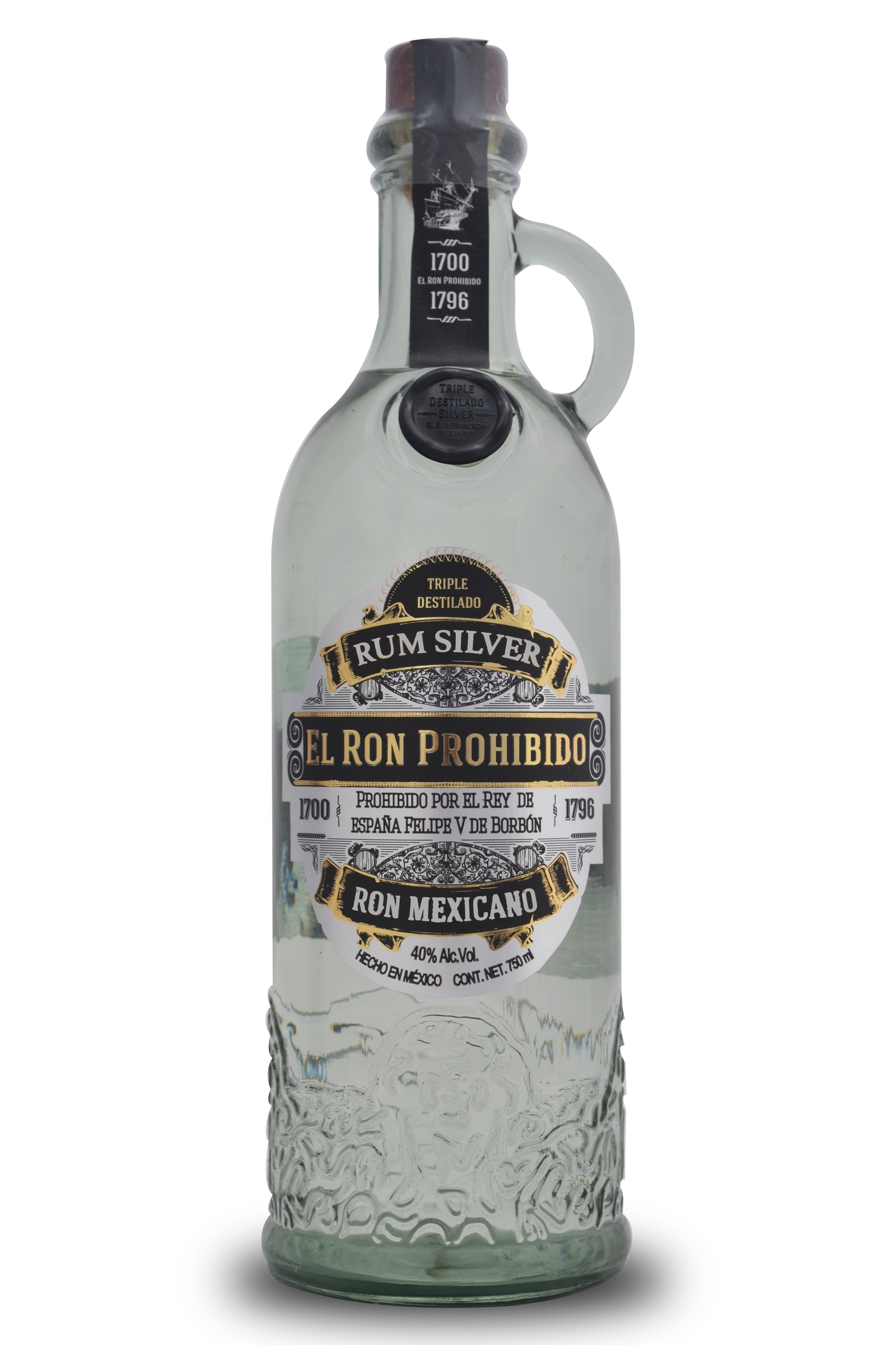 Rom El Ron Prohibido Silver (Triple Destilado), 40%, 0.7L