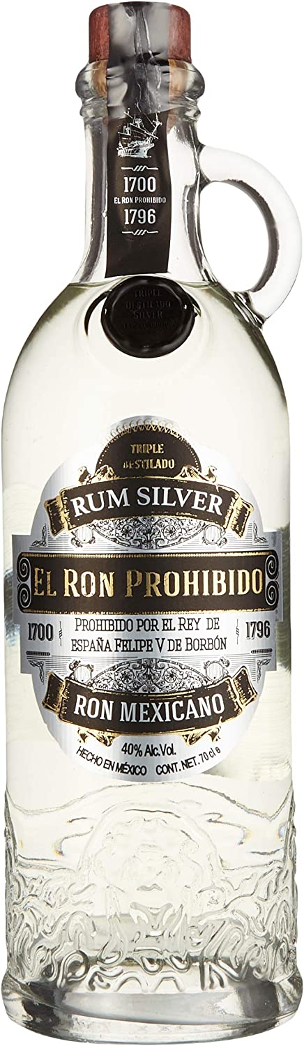 Rom El Ron Prohibido Silver (Triple Destilado), 40%, 0.7L