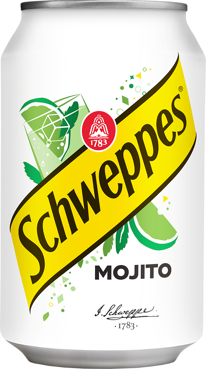 Bautura racoritoare carbogazoasa Schweppes Mojito, Doza 0.33L, 12 bucati