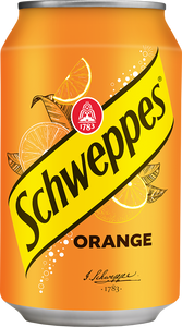 Bautura racoritoare carbogazoasa Schweppes Orange, Doza 0.33L, 12 bucati
