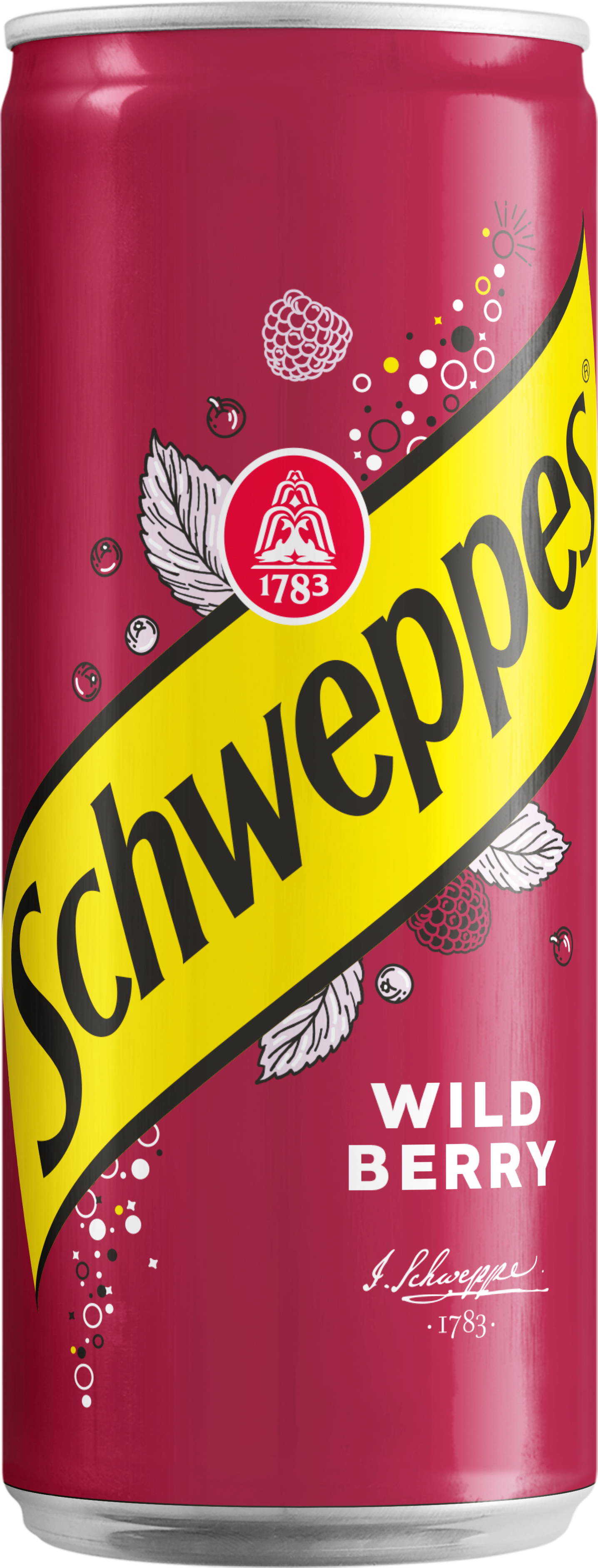 Bautura racoritoare carbogazoasa Schweppes Wild Berry, Doza, 24 x 0.33L