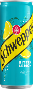 Bautura racoritoare carbogazoasa Schweppes Bitter Lemon, Doza, 24 x 0.33L