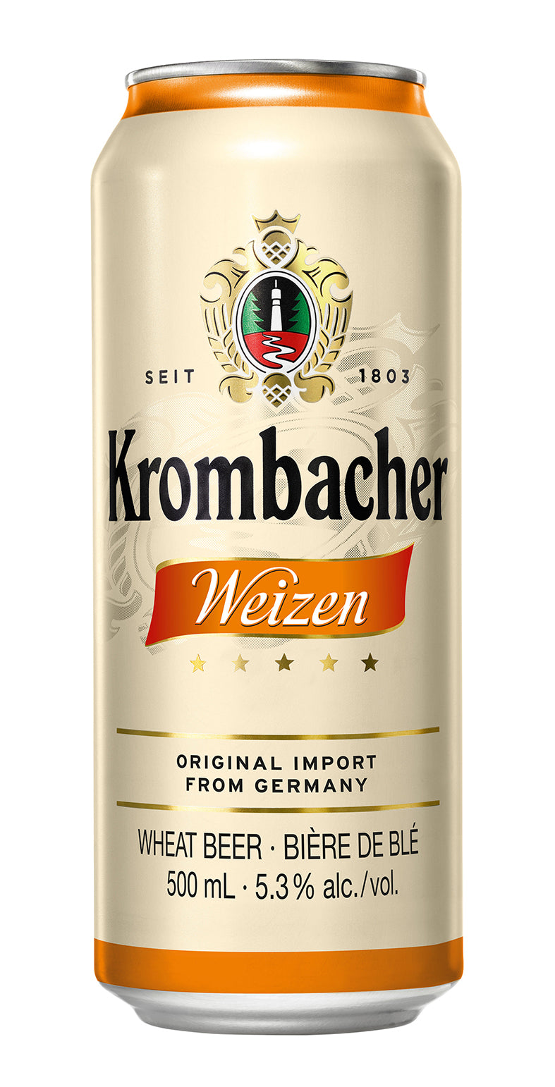 Bere alba nefiltrata Krombacher Weizen, 5.3 %, Doza 0.5L, 6 bucati