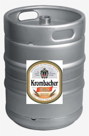Bere nefiltrata Krombacher Weizen, 5.3% Alc., Butoi (Keg) 30 Litri