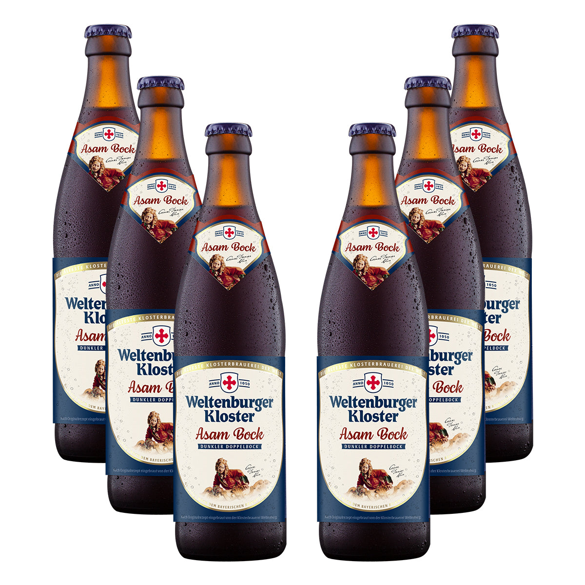 Bere bruna Weltenburger Kloster Asam Bock, 5.4%, Sticla 0.5L, 6 bucati